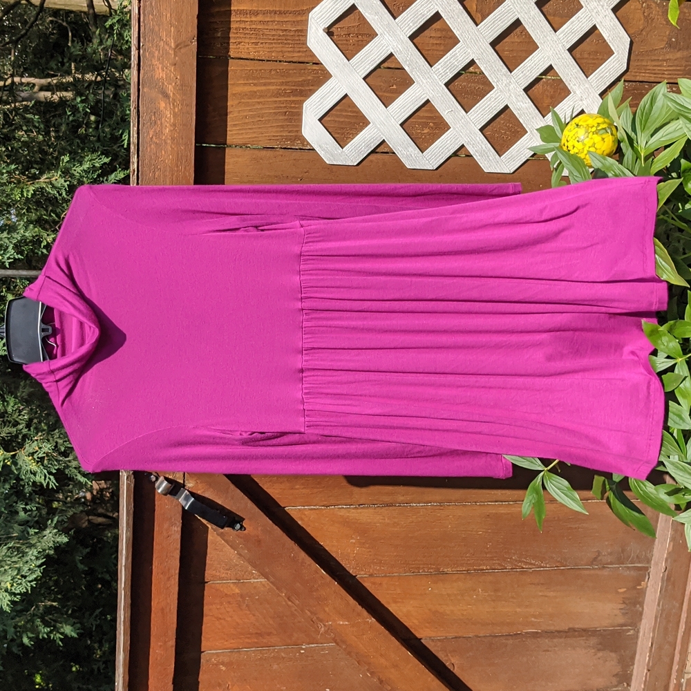 Soprano mock neck fucshia dress